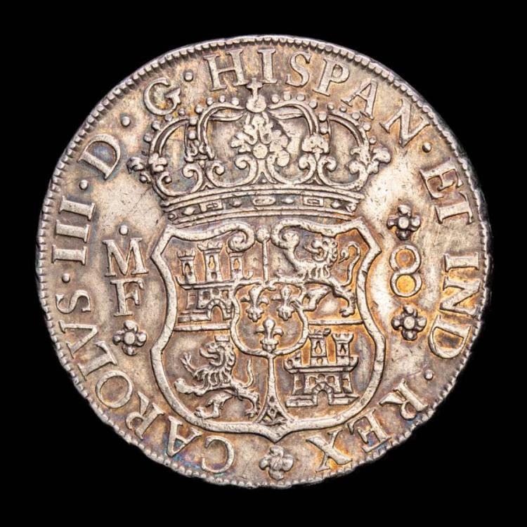 1787 IJ 2 Reales Silver Carolus III Bolivia Rare Coin (Holed