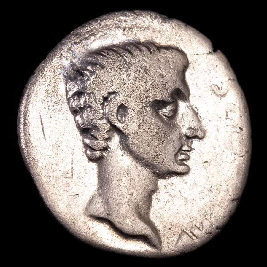 Augustus AR Denarius, Rome, 12 BC. Cossus Cornelius Lentulus