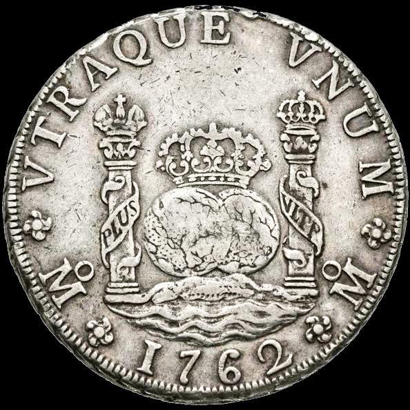 Spain - CARLOS III (1759-1788) Silver 8 Reales. 1762 Mexico. MM
