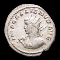 Ancient Coins - Gallienus (253-268). Antoninianus. Rome. Bust left / VIC GALL AVG III / T Victory advancing left with wreath and palm branch.