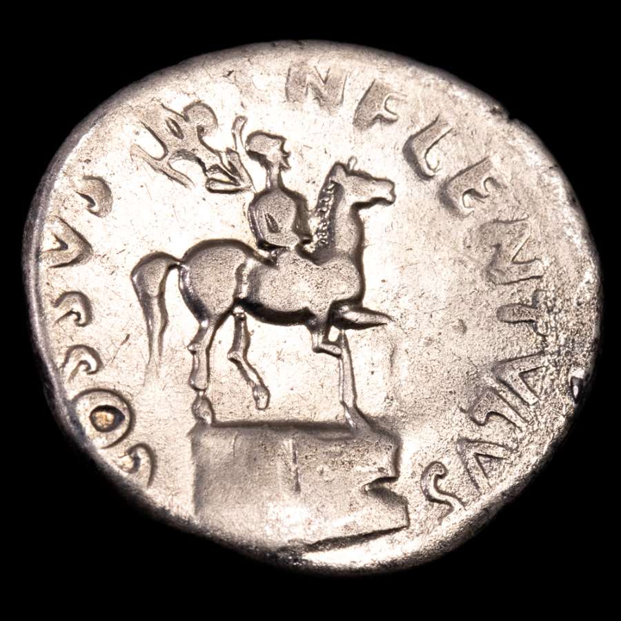 Augustus AR Denarius, Rome, 12 BC. Cossus Cornelius Lentulus