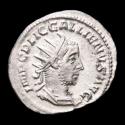 Ancient Coins - Gallienus in the joint reign (253-260 A.D.) Silver antoninianus. Rome. - IOVI CONSERVA, Jupiter.