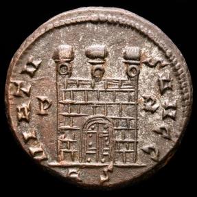 Licinius I (308-324 A.D.) Silvered bronze follis, Rome. AD