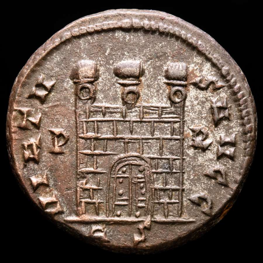 Licinius I (308-324 A.D.) Silvered bronze follis, Rome. AD