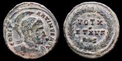 Ancient Coins - Constantine I. A.D. 307/10-337. AE Follis. Rome A.D. 320. - VOT X ET XV F, RS, all within wreath.