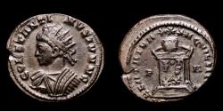 Ancient Coins - Constantine II. As Caesar, A.D. 317-337. - Æ follis - London, A.D. 321/2. - BEATA TRA-NQVLLITAS P-A, globe set upon altar.