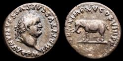 Ancient Coins - Titus. 79-81 AD. - Silver denarius, Rome, 80 A.D. -  TR P IX IMP XV COS VIII P P, elephant.