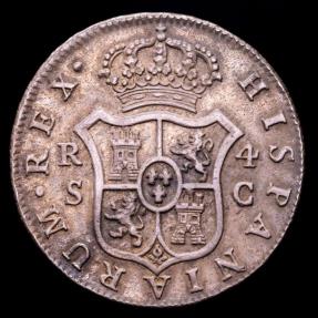Spain - Carlos III (1759 - 1788) Silver 4 reales 1788 C, Seville.