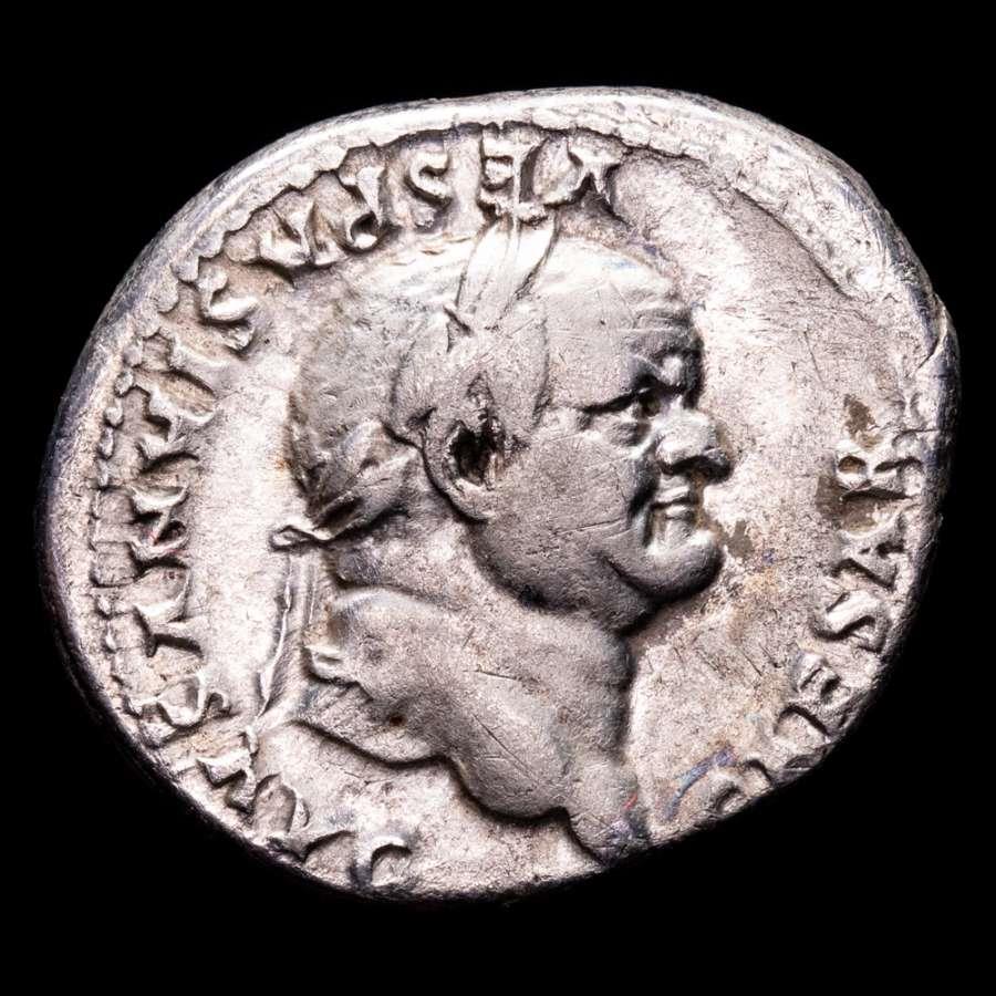 Roman Empire - Vespasian (69-79 AD). Silver denarius, (3.00 g. 18