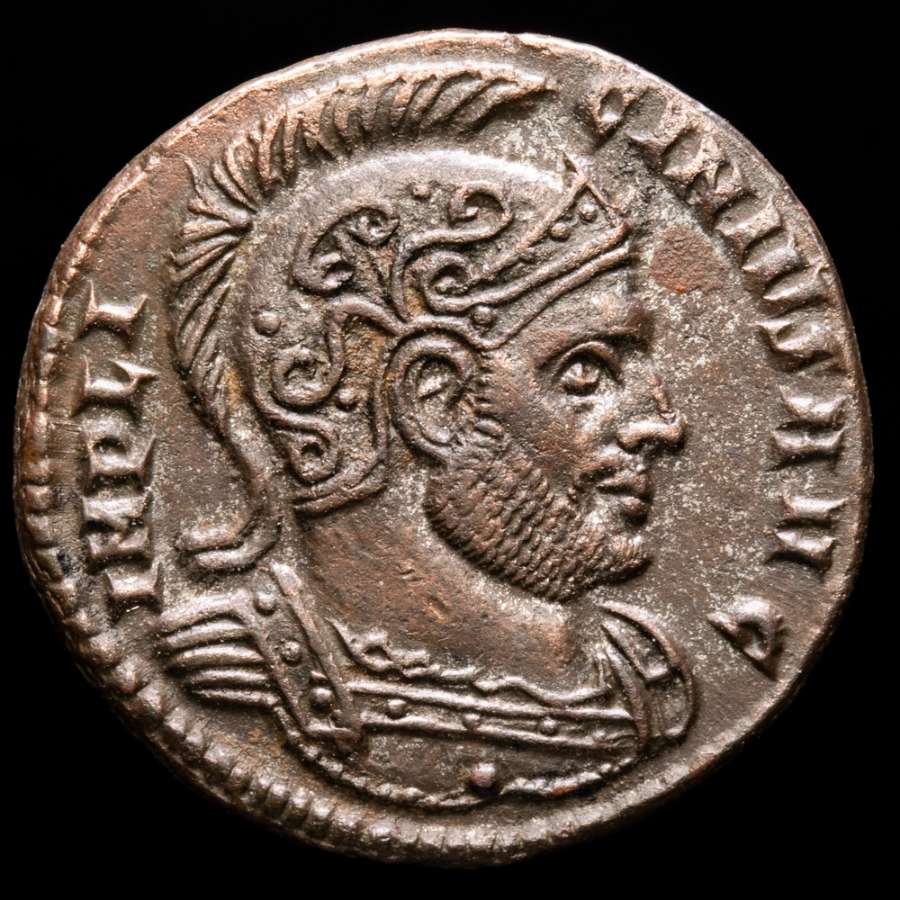 Licinius I (308-324 A.D.) Silvered bronze follis, Rome. AD