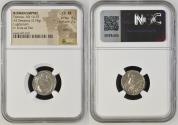 Ancient Coins - Roman Empire Tiberius, AD 14-37. Silver denarius (3,74 g. 19 mm.) Lugdunum mint, 14/30 A.D.
