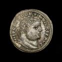 Ancient Coins - DIOCLETIAN (284-305). Large silvered Follis. Alexandria. - GENIO POPVLI ROMANI S - B/P / ALE. Genius