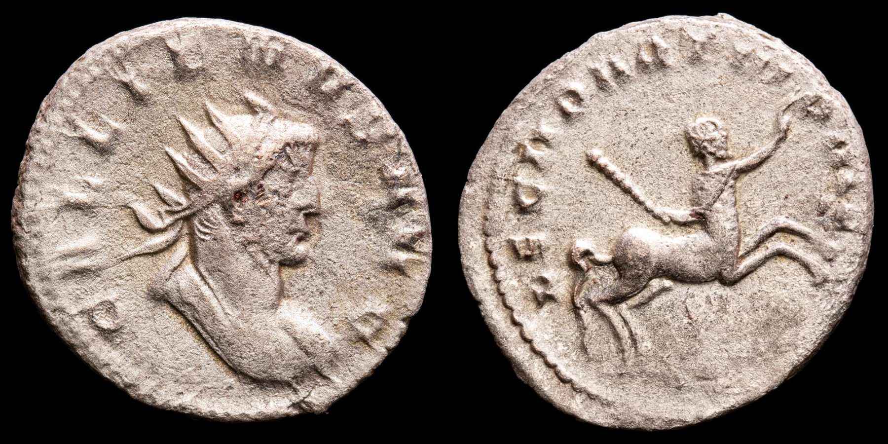 古代ローマ帝皇帝/ガリエヌス/AD253-268/NGC/AU鑑定/銀貨 その他