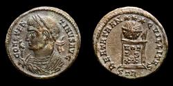 Ancient Coins - Constantine I, bronze Follis, Treveri (Trier), 322. - BEATA TRAN-QVILLITAS / STR  Altar.