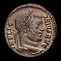 Ancient Coins - Licinius I (308-324 A.D.) - AE follis. Rome. 320-321. - DN LICINI AVGVSTI VOT XX within wreath; RewCS.