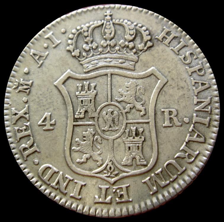 Spain - Joseph Napoleon (1808-1813) Silver 4 Reales - Madrid - 1810 AI.