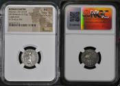 Ancient Coins - Roman Empire Tiberius, AD 14-37. Silver denarius (3,77 g. 19 mm.) Lugdunum mint, 14/30 A.D.