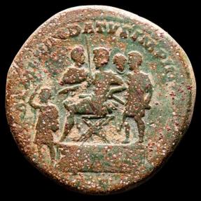 Lucius Verus (161-169 A.D.) Æ Sestertius. Rome - REX ARMENIIS DATVS IMP ...