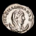 Ancient Coins - Diva Mariniana (wife of Valerianus I 253-269), Silver antoninianus, Rome, AD 254-256. CONSECRATIO Peacock.
