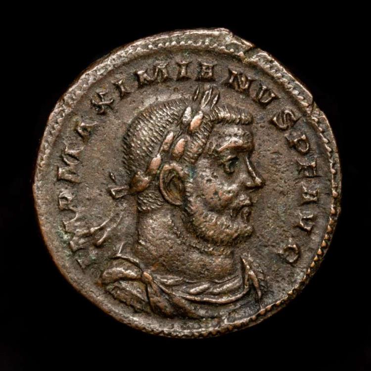 Ancient Coins - Maximianus, first reign, 286-305. Follis. Treveri. - MONETA S• AVGG ET CAESS NN / ✱ / ATR