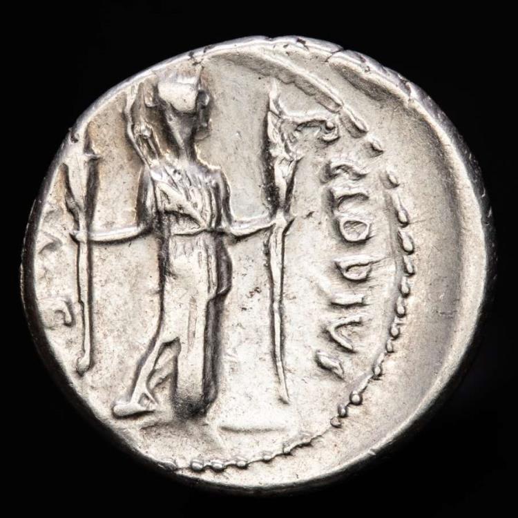 Roman Republic - P. Clodius M. f. Turrinus silver denarius (4,00 g. 19 ...