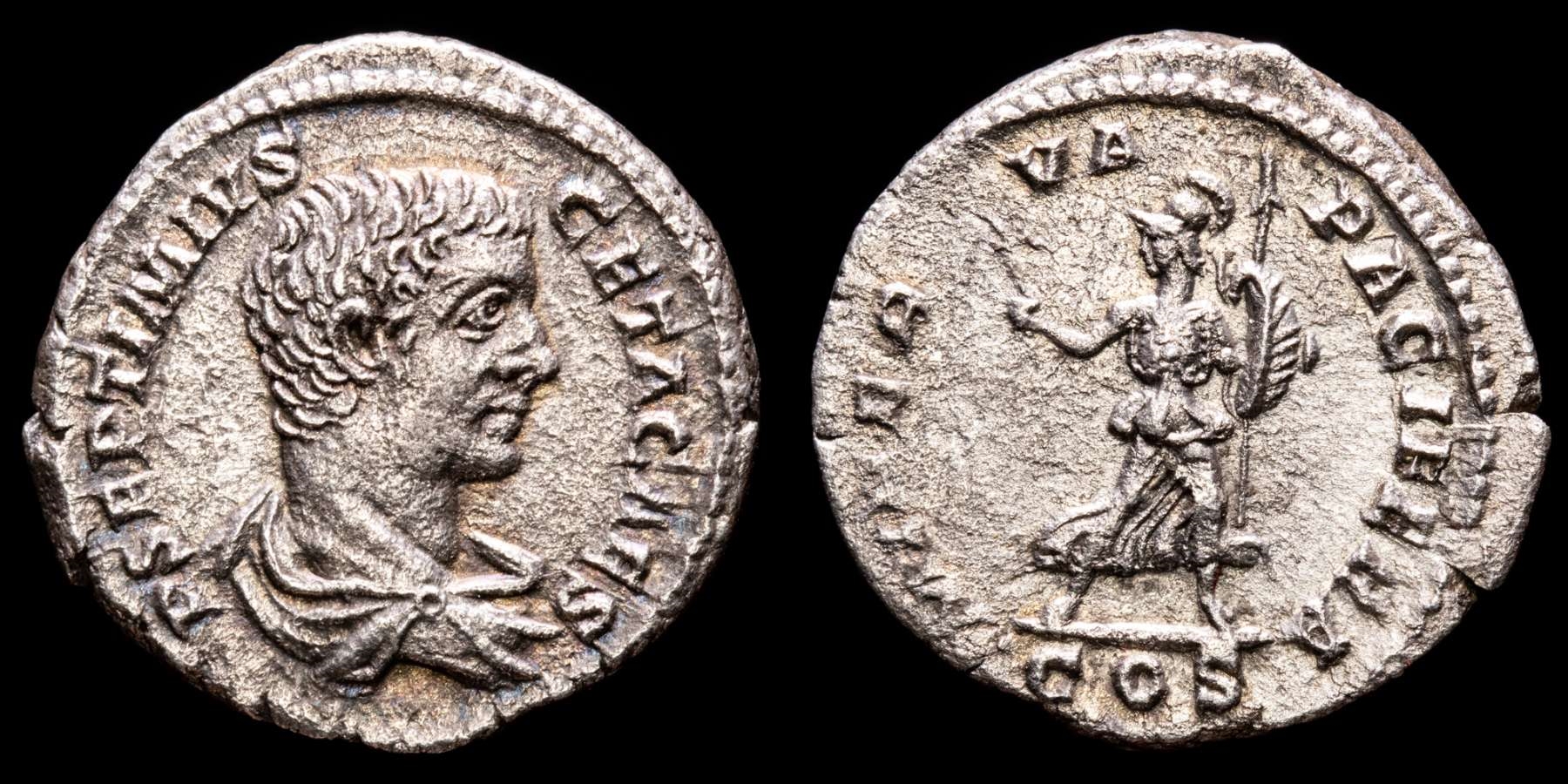ローマ帝国　198-209　GETA, as Caesar　デナリウス貨@183 ローマ帝国 198-209 GETA, as Caesar デナリウス貨@183 - メルカリ