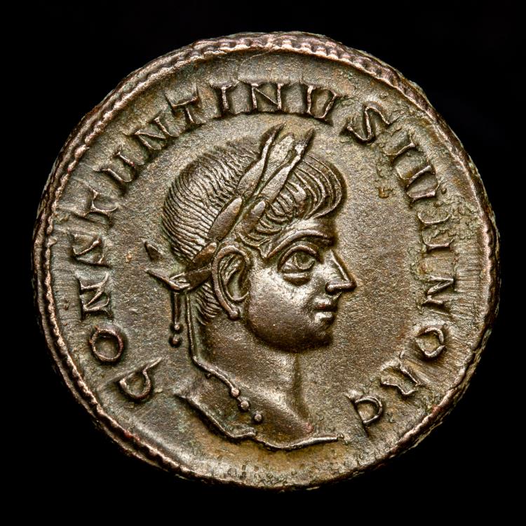 Constantine II, as Caesar, 317-337 A.D. Æ Follis. Siscia. - CAESARVM ...