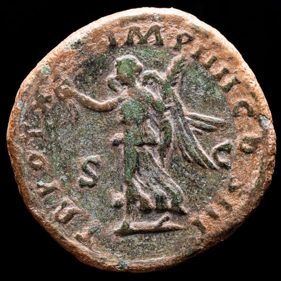 Marcus Aurelius 161-180 AD. Æ Sestertius. Rome, 166-167. - TR POT