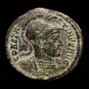 Ancient Coins - Constantine I the Great (307-337 A.D.) bronze follis, Rome, 320 A.D. VOT / XV / FEL / XX. RT. Very rare!!