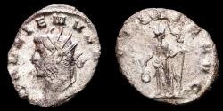 Ancient Coins - Gallienus in the sole reign (260-268 A.,D.) Antoninianus. Rome. - LAETITIA AVG, Laetitia holding wreath and anchor.