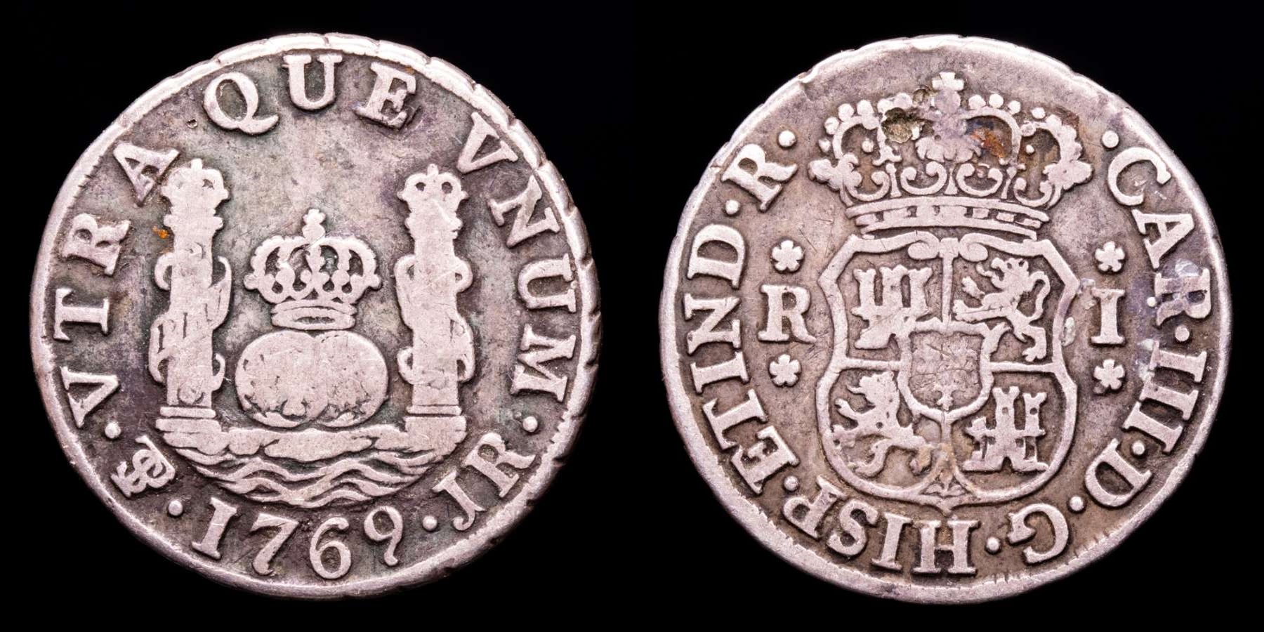 Spain - Carlos III (1759-1788) Silver Real, Potosi, 1769 (9 curve