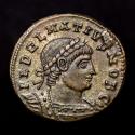 Ancient Coins - Roman Empire - Delmatius caesar (335 - 337 A.D.) Minted in Alexandria, 335-337 A.D. GLORIA EXERCITVS.