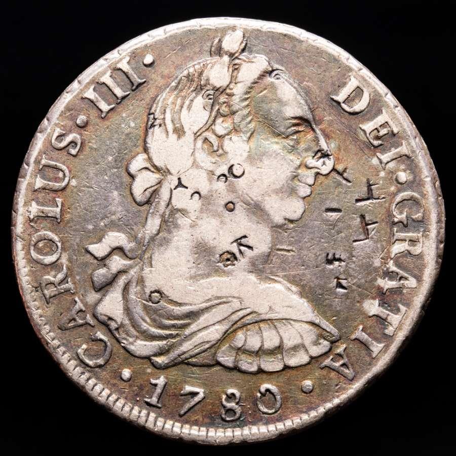 Spain - Carlos III (1759-1788) Silver 8 Reales. Minted in Lima
