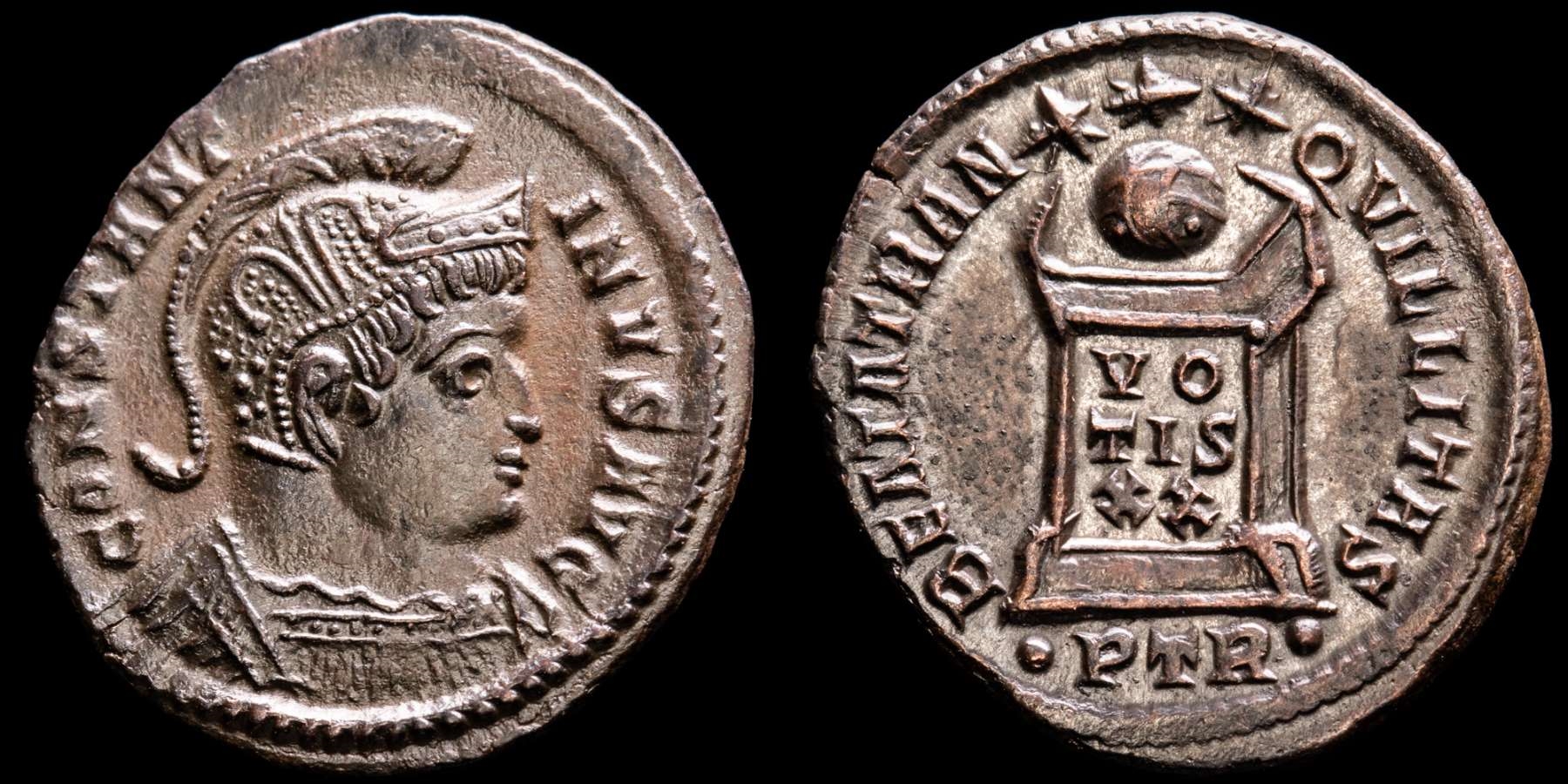 Constantine I (310-337 A.D.) Æ Bronze Follis. Trier. - BEATA