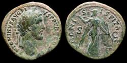 Ancient Coins - Antoninus Pius (138-161 A.D.) Æ Sestertius. Rome, AD 141-143. - IVNONI SOSPITAE / S - C Juno Sospita.