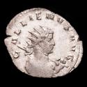 Ancient Coins - Gallienus in the sole reing, Silver antoninianus, legionary series. Mediolanum. - LEG I ADI VI P VI F, Capricorn to right.