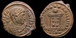 Ancient Coins - Constantine I, Æ Follis, Treveri (Trier), 322 A.D. - BEATA TRANQVILLITAS / •STR◡ Altar.