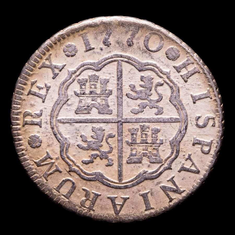Spain - Carlos III (1759-1788) Silver 2 reales, Madrid mint, 1770