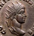 Ancient Coins - Constantine II as Caesar, Ticinum 320 AD. Æ Follis. - DOMINORVM NOSTRORVM CAESS, Laurel wreath - VOT ✩ V / ST