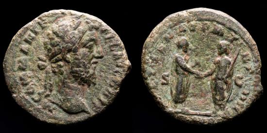 Commodus, AE As. Rome, AD 188-189. - PACI SENAT P M TR P XIIII / COS V ...