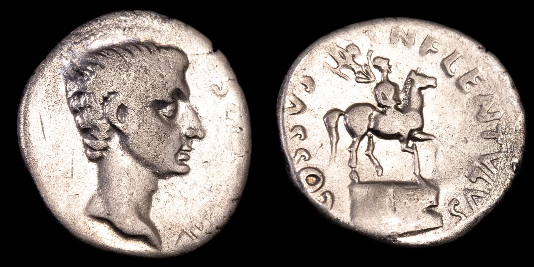 KOSKETUS : Humaani kauneus アアルト Augustus AR Denarius, Rome, 12 BC. Cossus Cornelius Lentulus