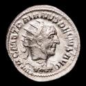 Ancient Coins - Trajan Decius (AD 249-251) - Silver antoninianus, Rome. DACIA - Restruck over a Severus Alexander denarius!!