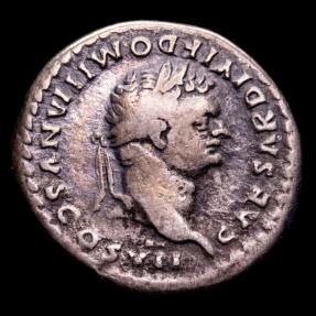 Domitian as Caesar. Silver denarius. Struck under Titus, AD 80-81. Rome ...