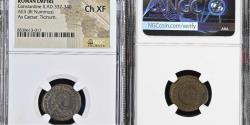 Ancient Coins - Roman Empire. Constantine II - Bronze follis (3.05 g. 20 mm.) - Ticinum 320-321 A.D.