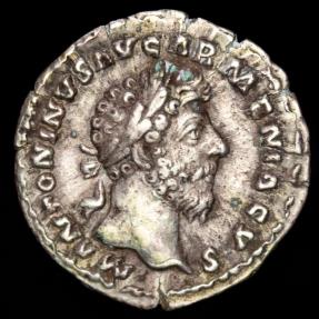 Marcus Aurelius AR Denarius. Rome, AD 165-166. - ARMENIACVS / PAX AVG ...