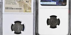 Ancient Coins - Roman Empire - Constantine II. Bronze follis, (2.72 g. 19 mm.) Aquileia, 321 A.D.