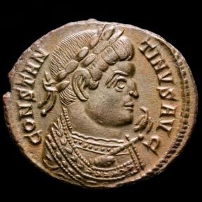 Ancient Coins - Constantine I (307-337 A.D.) Æ Follis, Treveri (Trier), 322 A.D. - BEATA TRANQVILLITAS, altar inscribed VOTIS XX.