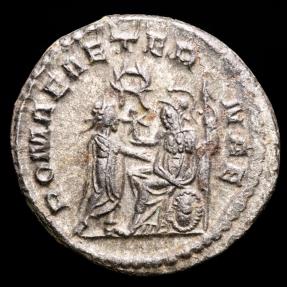 Ancient Coins - Gallienus, silver hybrid antoninianus , Antioch, 255-256 A.D. Rare with a Salonina reverse!! ROMAE AETERNAE.
