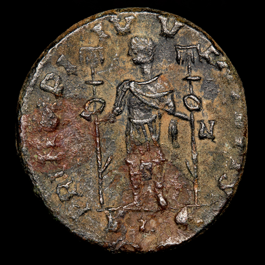 306年 西ローマ帝国 コンスタンティヌス1世 大型銅貨LRG FOLLIS