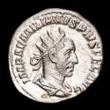 Ancient Coins - Rare !! Aemilianus AD 253-253. Silver Antoninianus, Rome. - PACI AVG, Pax.